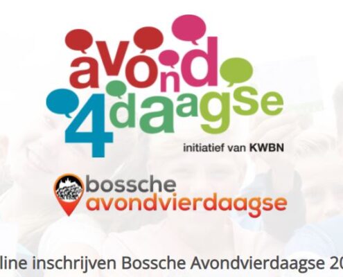 De online inschrijving voor de Bossche avondvierdaagse van 2022 is geopend